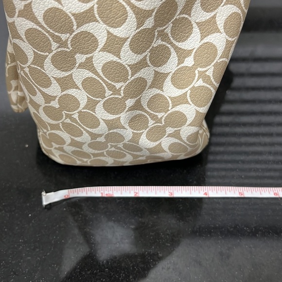 Coach Signature Leah Large Monogram Tote Bag - Picture 10 of 11